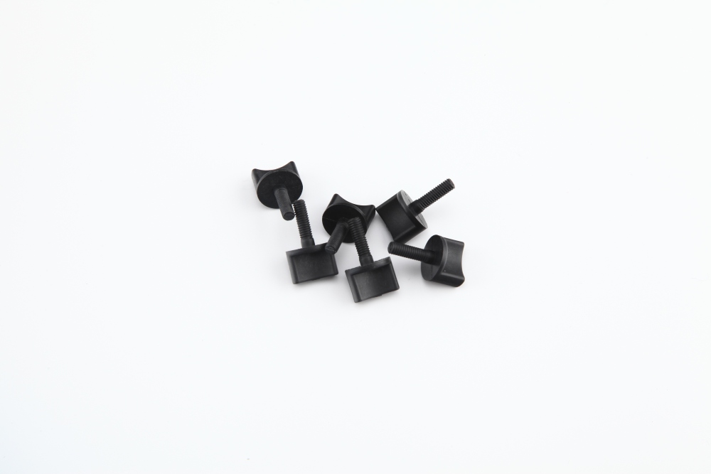 Hand screw black Nominal diameter 4mm hand-twistable
