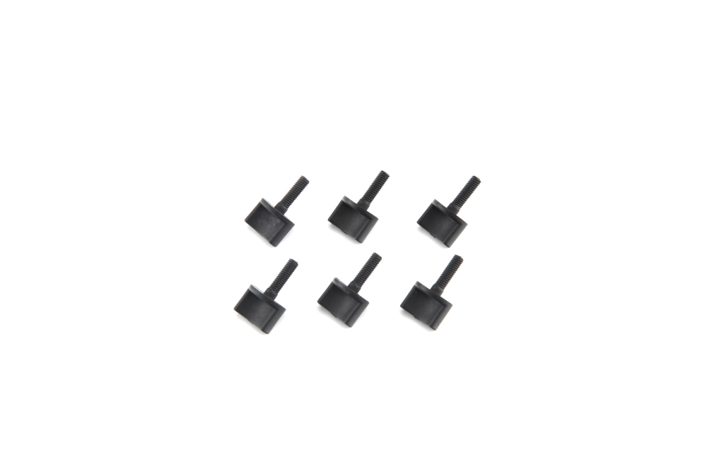 Hand screw black Nominal diameter 4mm hand-twistable