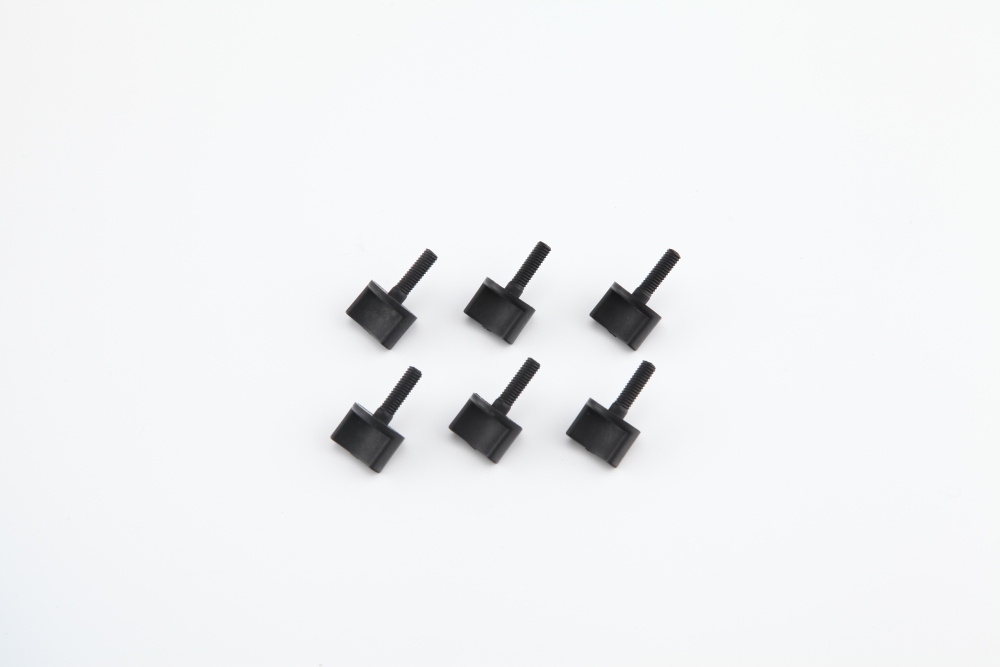Hand screw black Nominal diameter 4mm hand-twistable