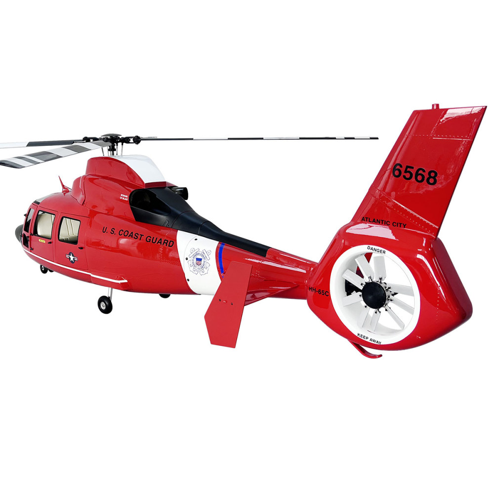 800 Size RC Helicopter Fuselage AS-365 Dolphin Ecureuil Airzermatt Painting Fuselage with Mechanics