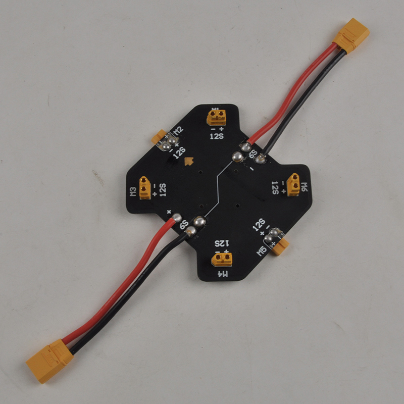Quadcopter Agricultural Drone PCB plate with XT60 plug Distribution board