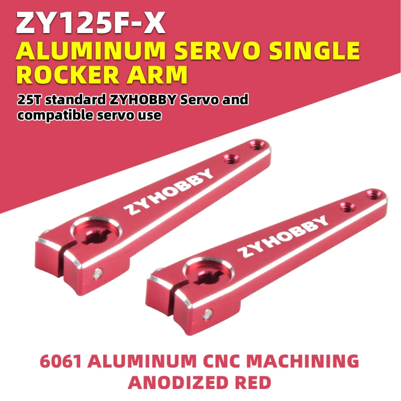 Aluminum Alloy Arm Servo Rocker Arm Gear Hole Steering 1/1.25 inch for RC Model Airplane Car Crawler