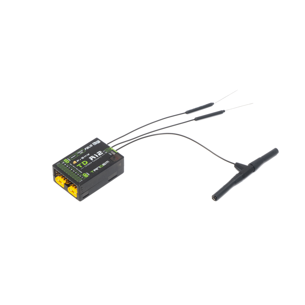 FrSky DUAL 2.4GHz TW R12 Receiver with 3 x 2.4G Antennas for Radiocommunications