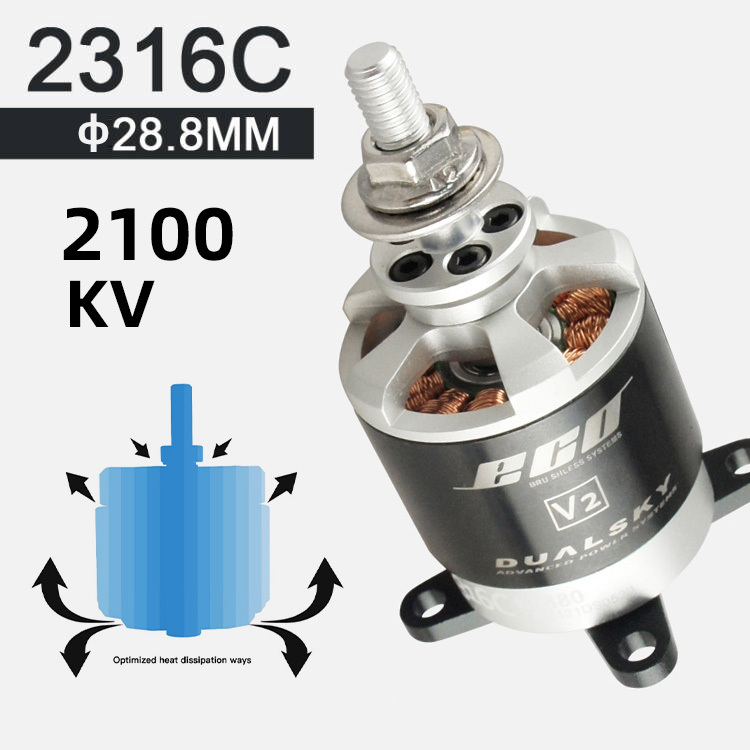 DUALSKY Motors ECO-C V2 Series Brushless Outrunners 2100 KV