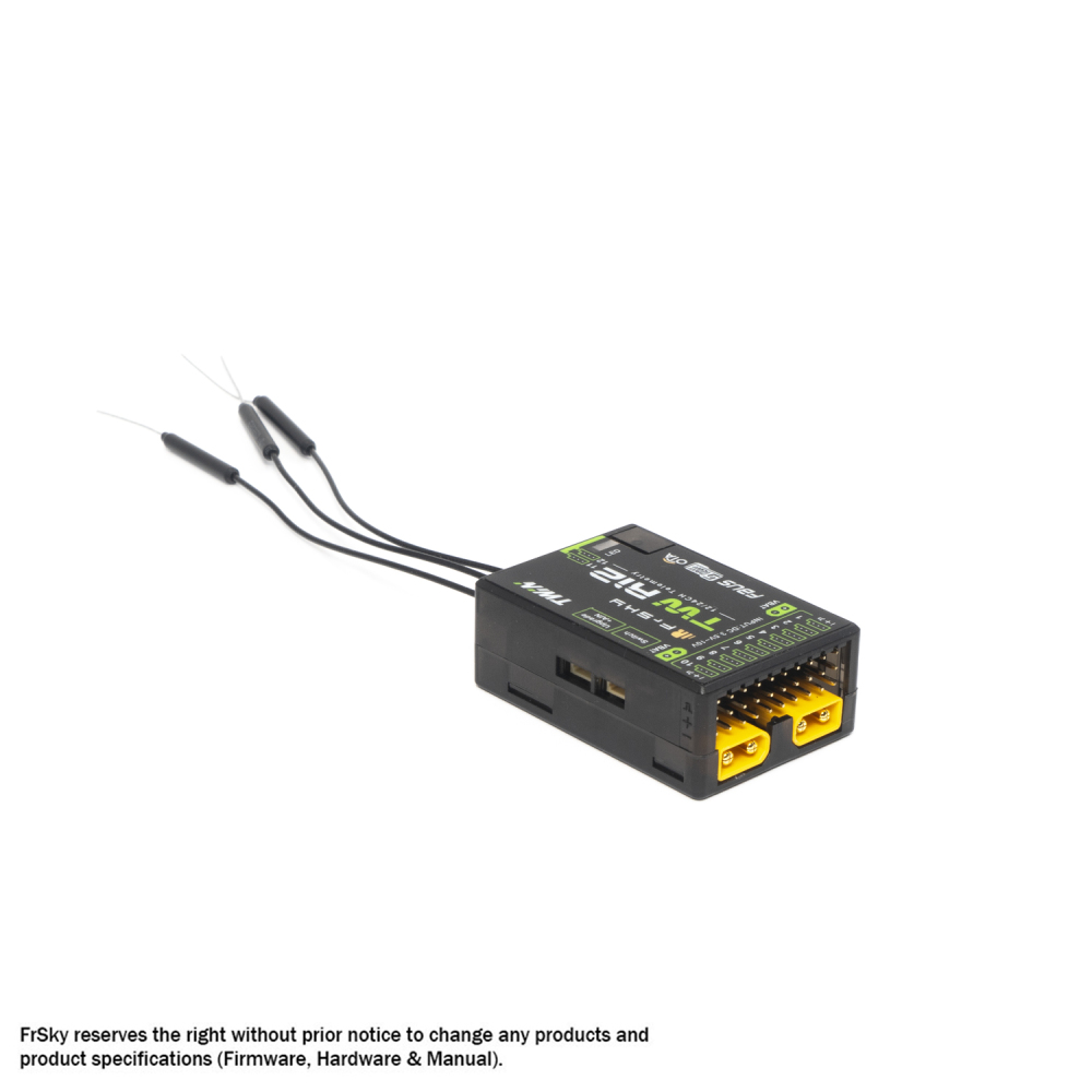 FrSky DUAL 2.4GHz TW R12 Receiver with 3 x 2.4G Antennas for Radiocommunications