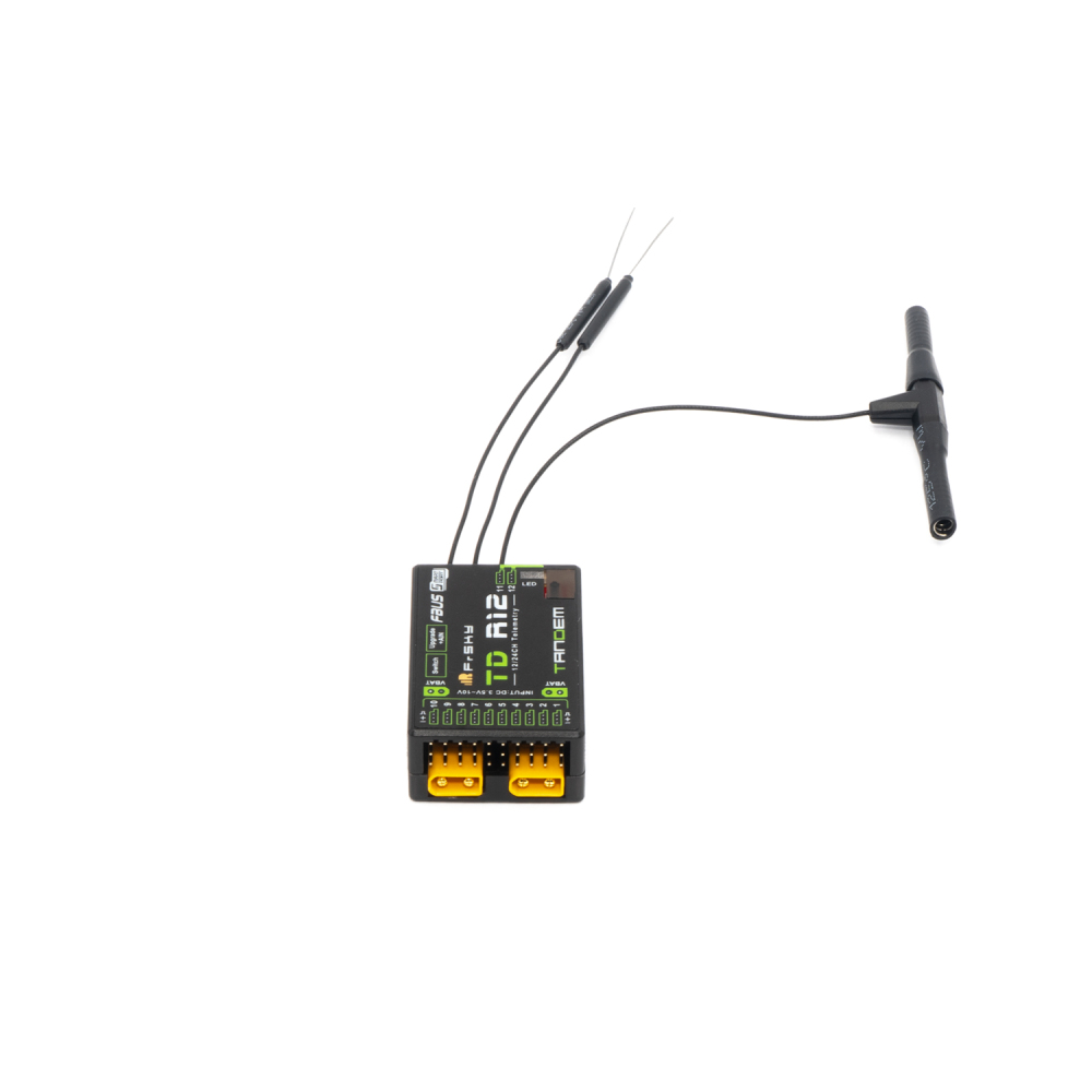 FrSky DUAL 2.4GHz TW R12 Receiver with 3 x 2.4G Antennas for Radiocommunications