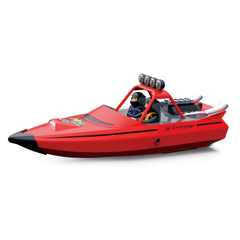 RC Boat 2.4Ghz Remote Control Boat High-speed Turbojet Speedboat Toy Boat Model for Lake and Pool
