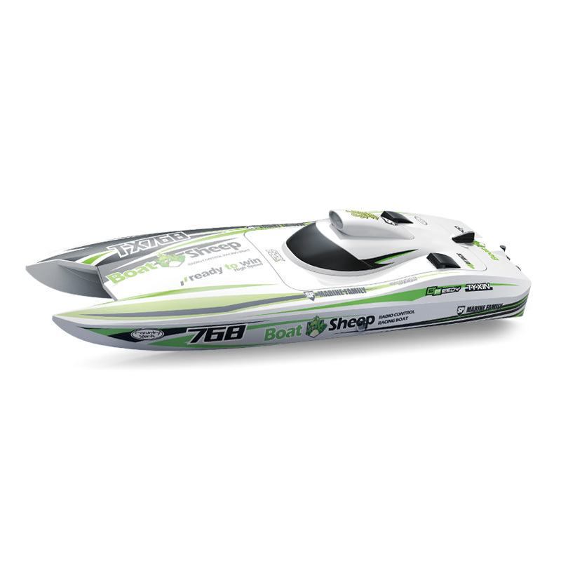 RC Boat 2.4Ghz Remote Control Boat Toy Boat Model for Lake and Pool TX768 high-speed Turbojet Boat