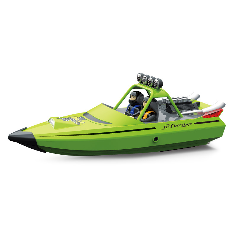 RC Boat 2.4Ghz Remote Control Boat High-speed Turbojet Speedboat Toy Boat Model for Lake and Pool