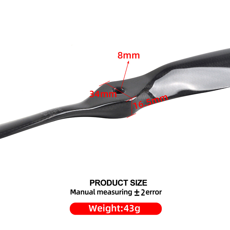 18*8 19*10 20*10 22*10inch Carbon Fiber Propeller Electric Carbon Fiber Positive Propeller Suitable for Electric Airplanes.