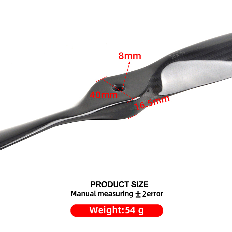 18*8 19*10 20*10 22*10inch Carbon Fiber Propeller Electric Carbon Fiber Positive Propeller Suitable for Electric Airplanes.