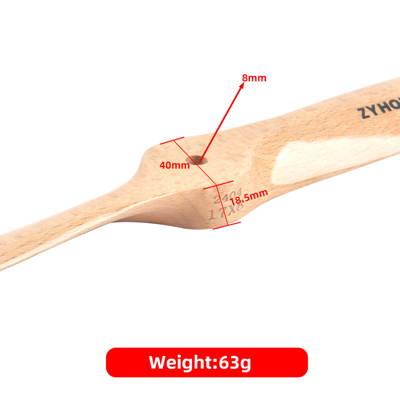 16*8inch 17*8inch wooden propeller Oil-operated wooden paddles positive paddles