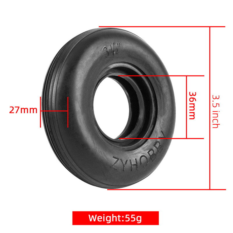 ZYHOBBY  Rubber wheel outer ring 3inch 3.5inch 4inch 4.5inch for RC airplane models