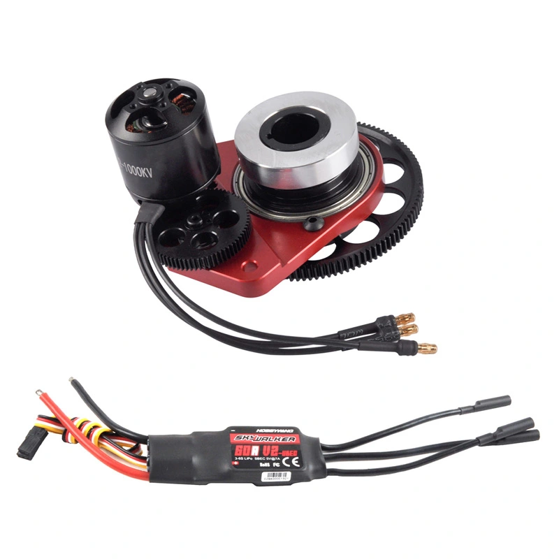 1 Set Electric Starter with Motor for DLE130CC DLE120CC DLE111CC DLE61CC DLE60CC Gasoline Engine RC Model Plane (Starter with Motor)