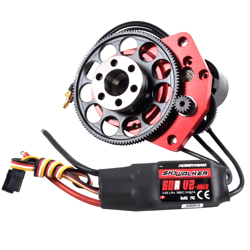 1 Set Electric Starter with Motor for DLE130CC DLE120CC DLE111CC DLE61CC DLE60CC Gasoline Engine RC Model Plane (Starter with Motor)