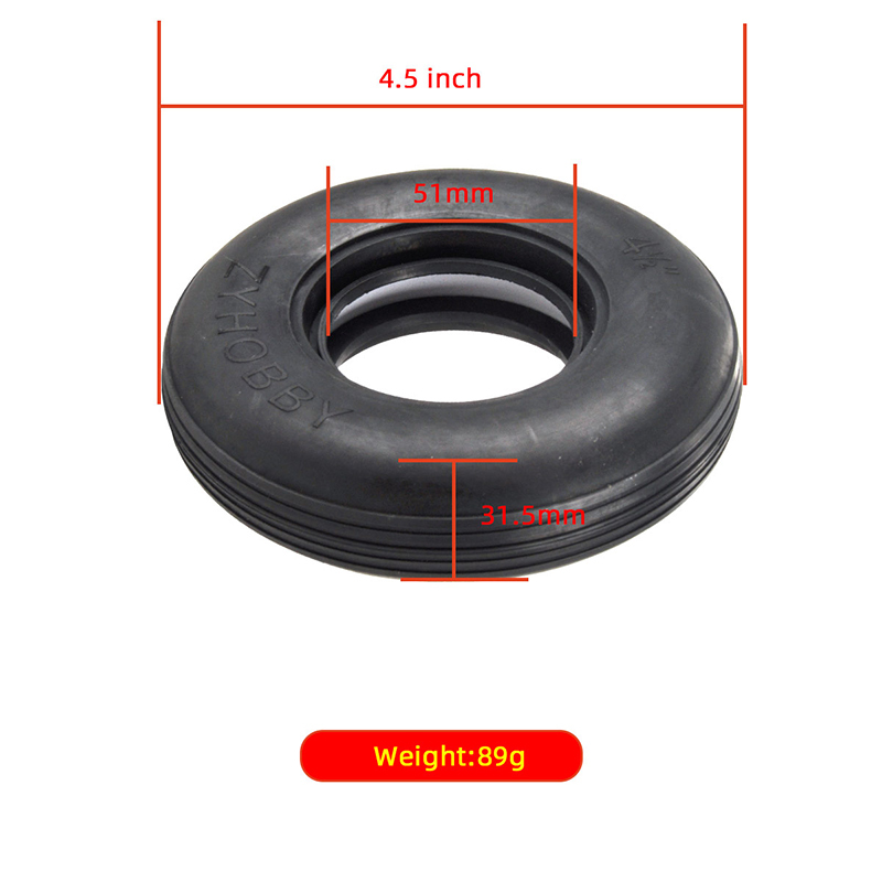 ZYHOBBY  Rubber wheel outer ring 3inch 3.5inch 4inch 4.5inch for RC airplane models