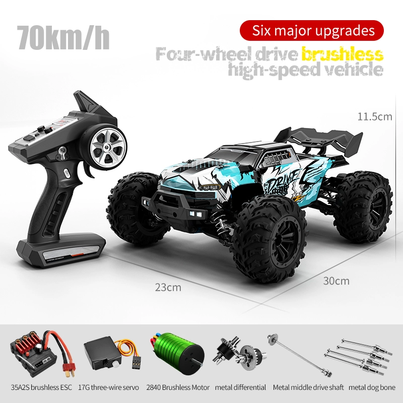 RC Car 1/16 Electric Four-Wheeled Bigfoot car Wireless Remote Control Wrangler car Climbing car Electric Simulation car Model Toys