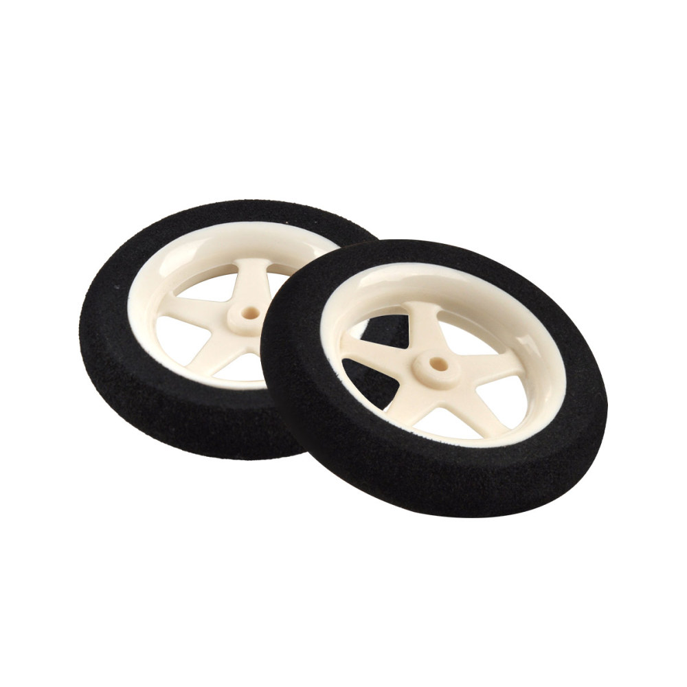 1 Pair of Light Foam Tail Sponge Wheels 45mm For RC Remote Control Airplane Model Replacement Parts