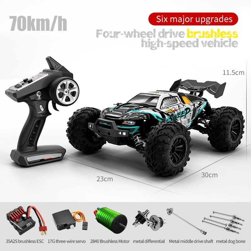 RC Car 1/16 Electric Four-Wheeled Bigfoot car Wireless Remote Control Wrangler car Climbing car Electric Simulation car Model Toys