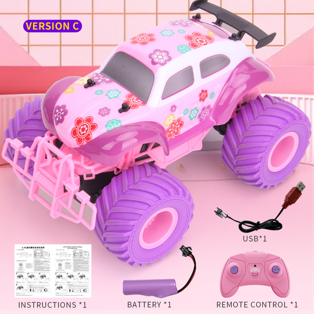 RC Car Pink Color System Climbing Car Model Car
