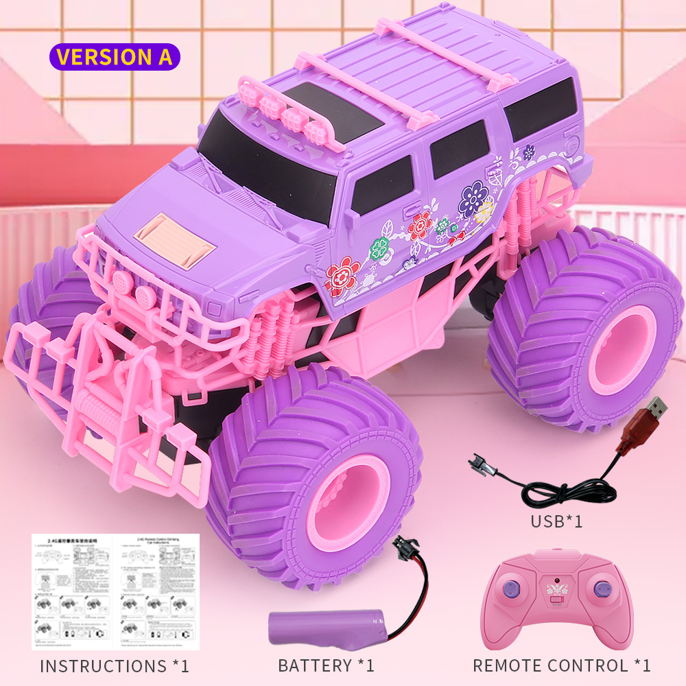 RC Car Pink Color System Climbing Car Model Car