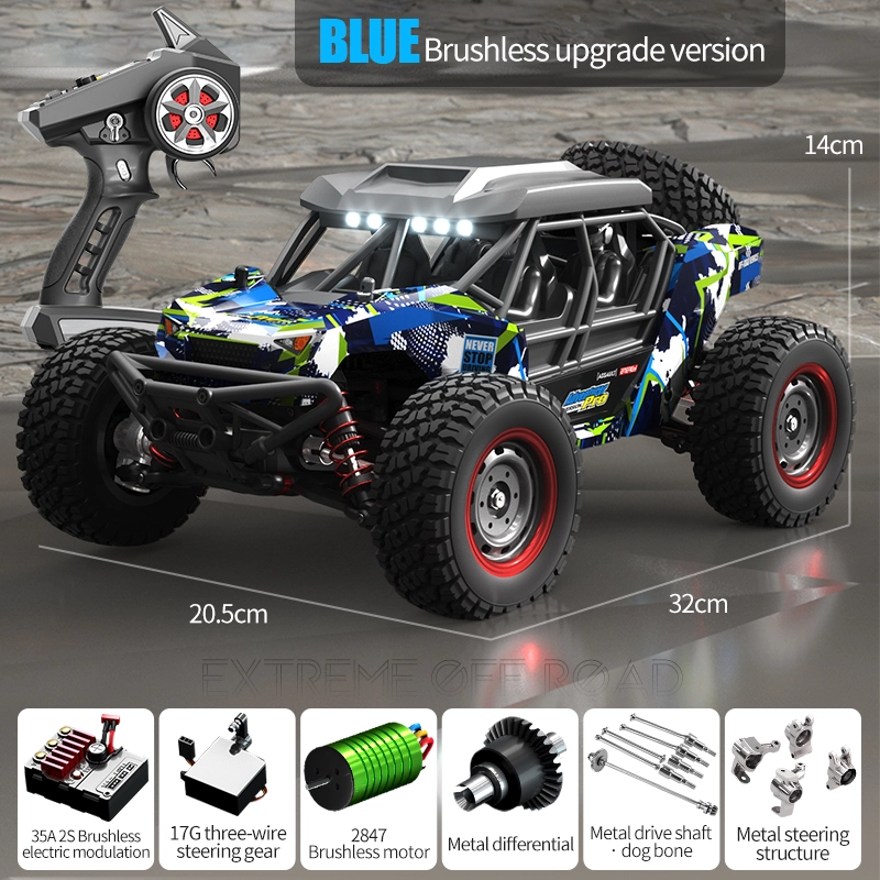 Four-wheel Brushless remote control car, carbon brush remote control car high speed remote control car