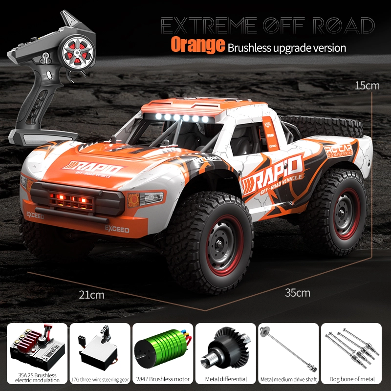 RC Car Electric 4WD Bigfoot Wireless RC Carbon Brush and Brushless Electric Simulation Car Toys