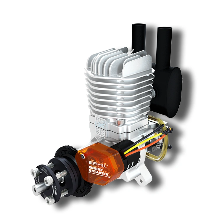 EPHIL X-Series XG-Series Model Aircraft Gasoline Engine with Electric Starter Single/Twin Cylinder Side/Rear Type