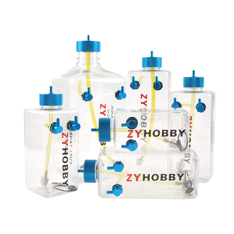 1PC 300/400/500/600/750/1000/1600CC Transparent Plastic Fuel Tank Oil Box For RC Gasoline Airplane Model