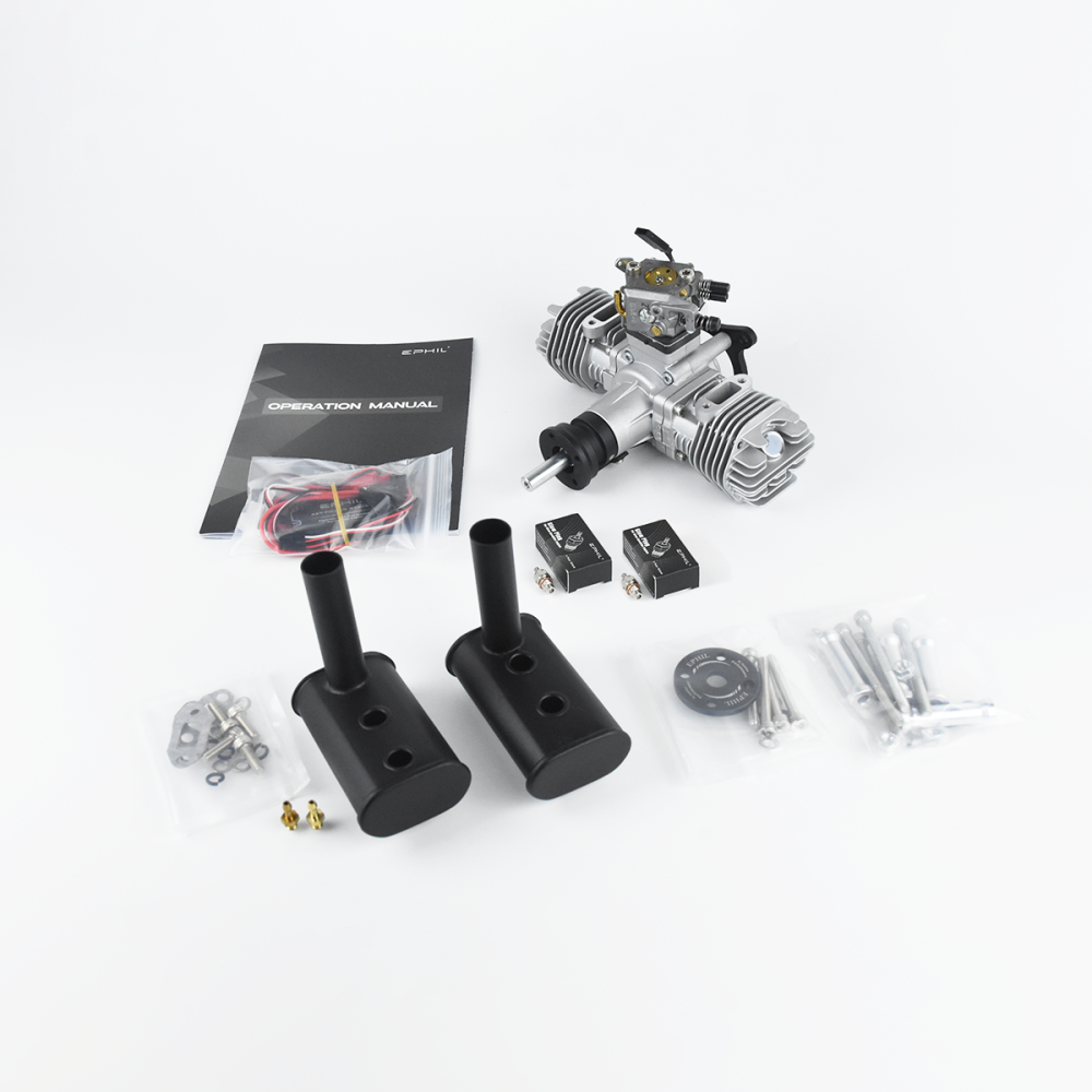 EPHIL XG Series X Series 40cc Capacity (Spark Plug Gasoline Engine) Twin Cylinders, Rear-Mounted Suitable for oil-powered aircraft