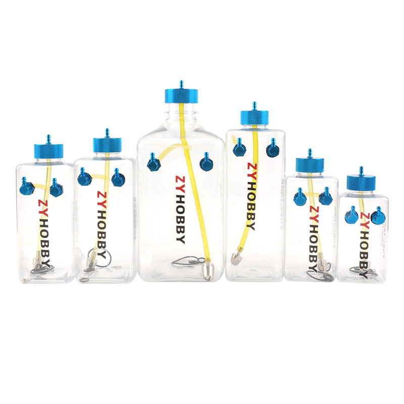 1PC 300/400/500/600/750/1000/1600CC Transparent Plastic Fuel Tank Oil Box For RC Gasoline Airplane Model