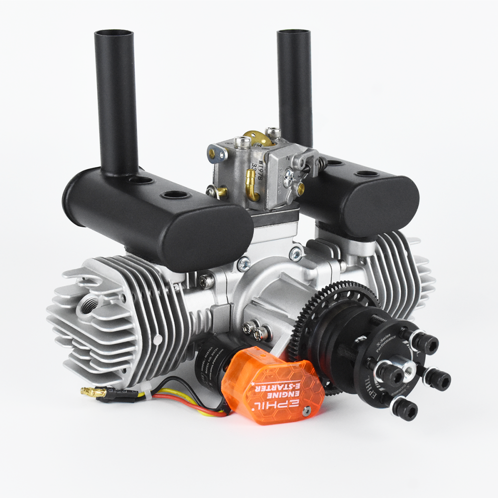EPHIL XG Series X Series 40cc Capacity (Spark Plug Gasoline Engine) Twin Cylinders, Rear-Mounted Suitable for oil-powered aircraft