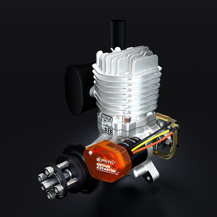 EPHIL X-Series XG-Series Model Aircraft Gasoline Engine with Electric Starter Single/Twin Cylinder Side/Rear Type