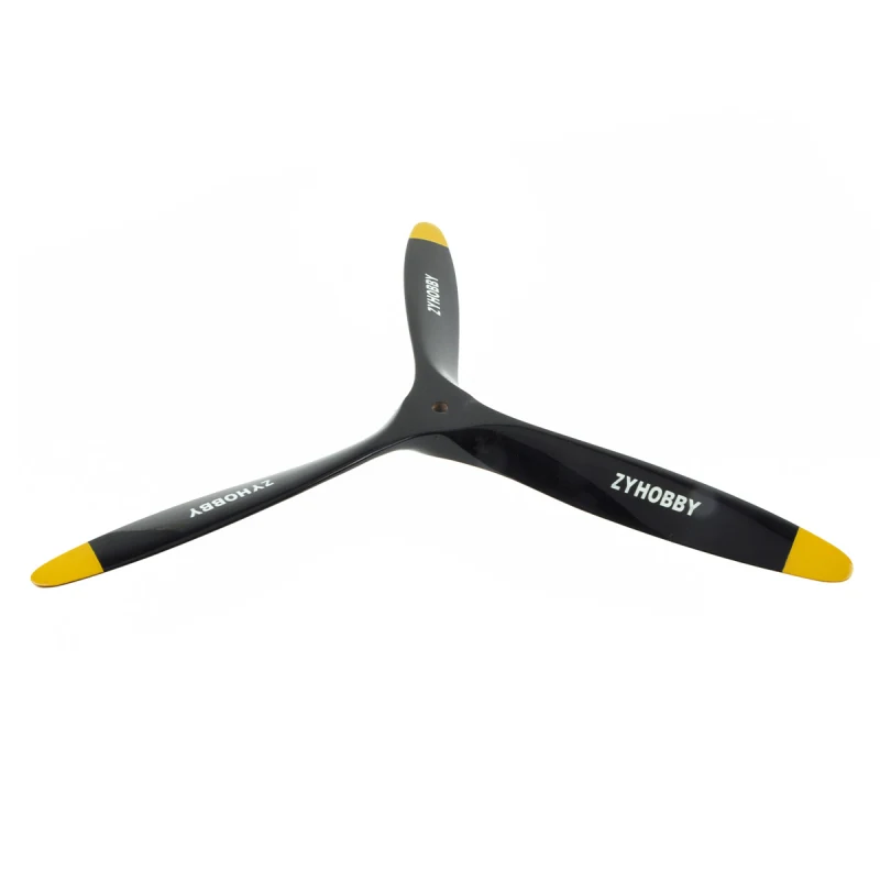 21*12inch Wooden Propeller Three-Blade Oil-Powered Positive Propeller  Black