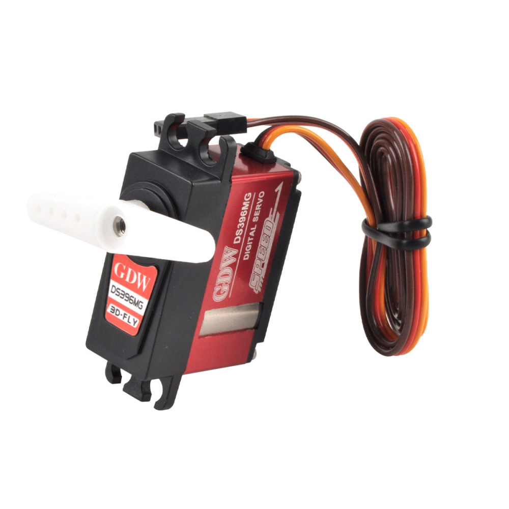 PurAr GDW Servo DS396MG 12.9KG Coreless motor Steel Gear For F3A-120 fixed-wing model airplane turbojet glider micro digital servo