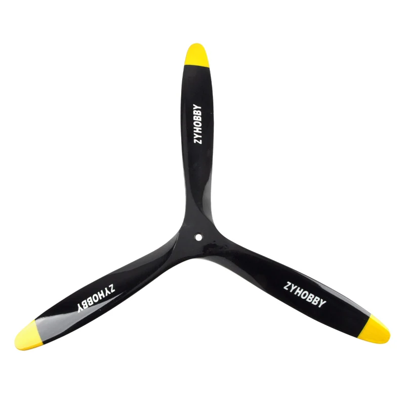 21*12inch Wooden Propeller Three-Blade Oil-Powered Positive Propeller  Black