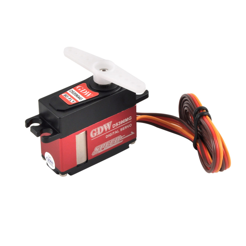 PurAr GDW Servo DS396MG 12.9KG Coreless motor Steel Gear For F3A-120 fixed-wing model airplane turbojet glider micro digital servo