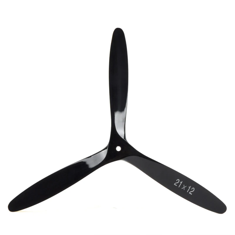 21*12inch Wooden Propeller Three-Blade Oil-Powered Positive Propeller  Black
