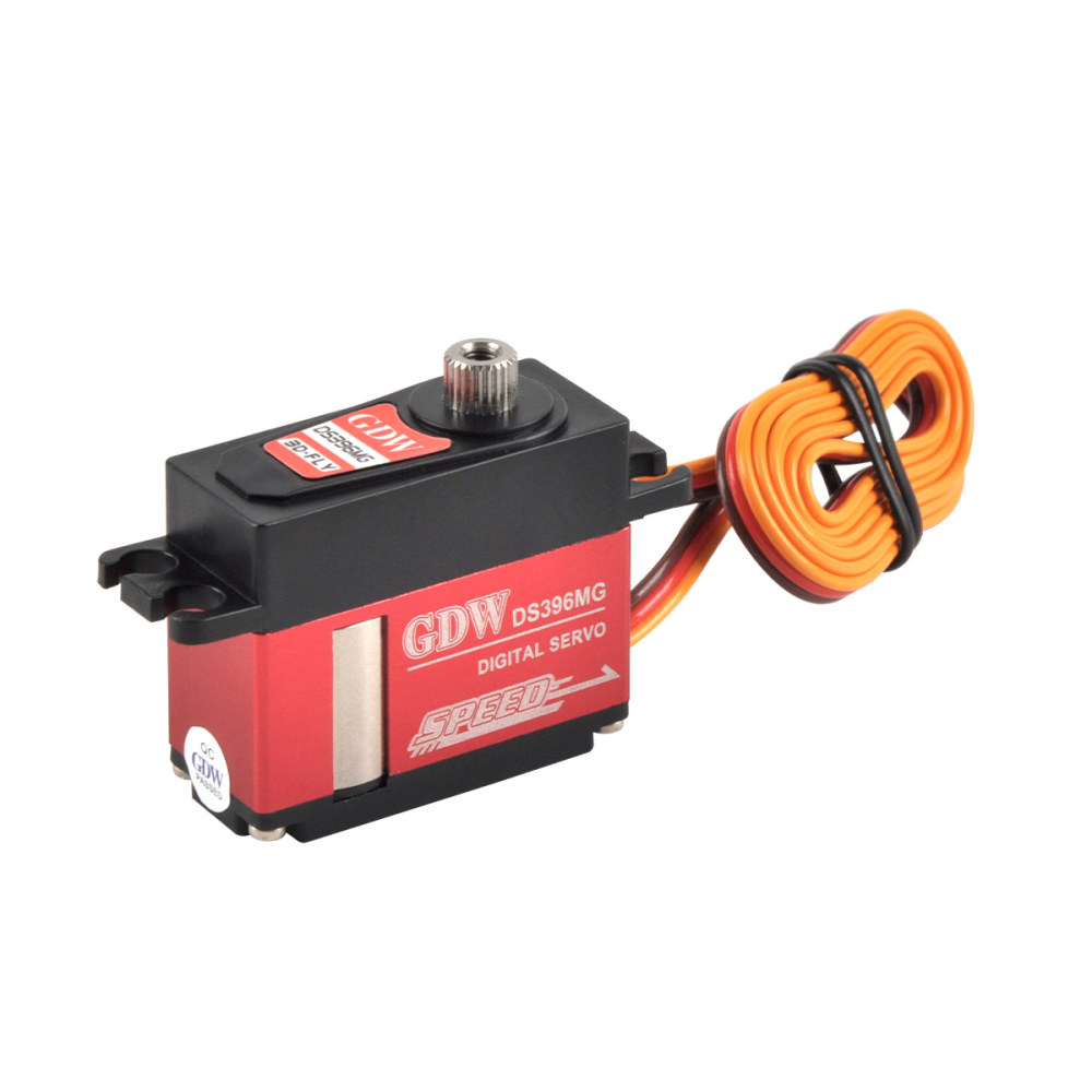 PurAr GDW Servo DS396MG 12.9KG Coreless motor Steel Gear For F3A-120 fixed-wing model airplane turbojet glider micro digital servo