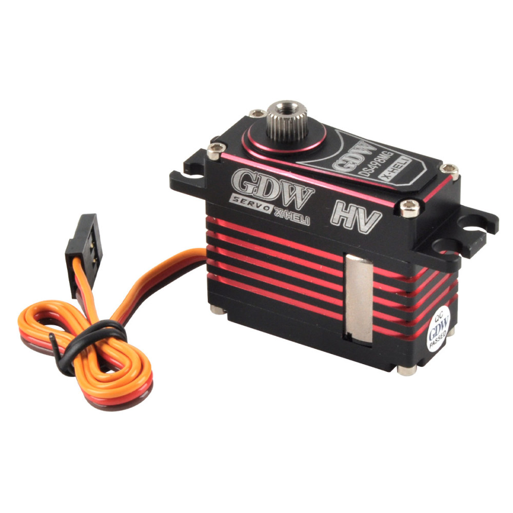 GDW-DS498MG 22KG torque steel gear 70-80E fixed-wing model airplane turbojet glider micro digital servo