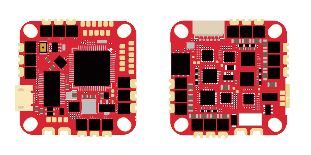 HAKRC BLHeli 32-bit 40A 4-in-1 ESC 20x20mm 2-6S