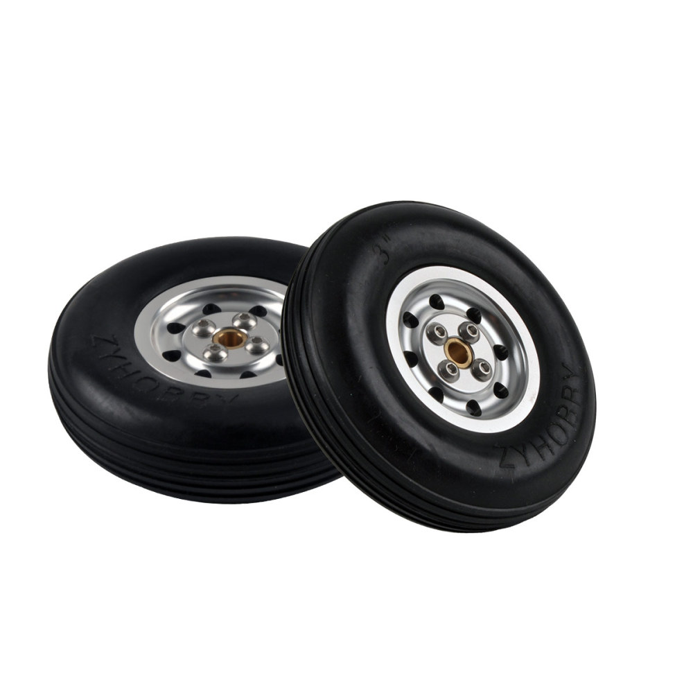 ZYHOBBY Rubber Tires Aluminum Core 1.75inch 3inch 3.5inch For RC Airplanes