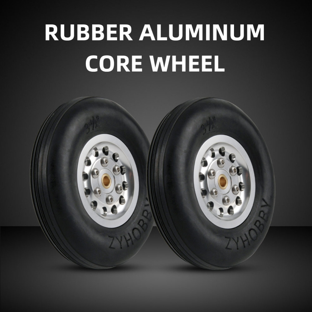 ZYHOBBY Rubber Tires Aluminum Core 1.75inch 3inch 3.5inch For RC Airplanes