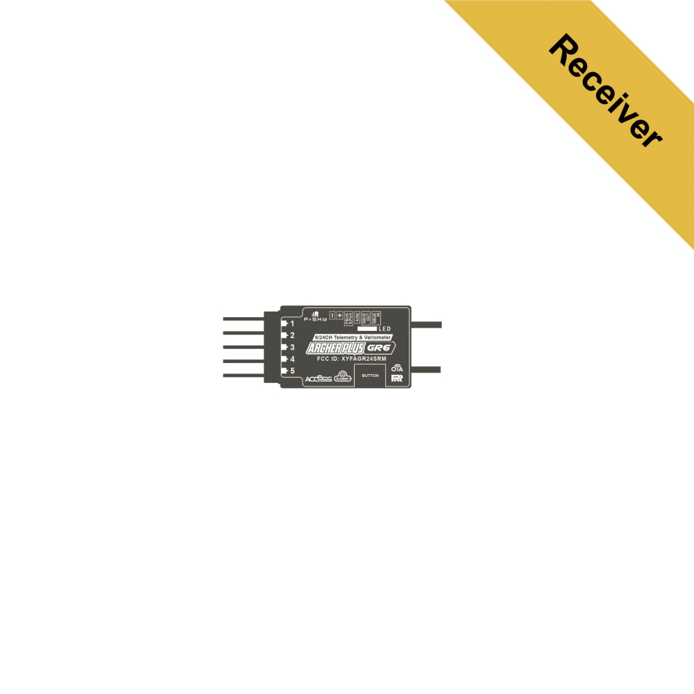 FrSky Archer Plus GR6 4.3g Receiver/6 High Accuracy PWM Channels/SBUS Outputs