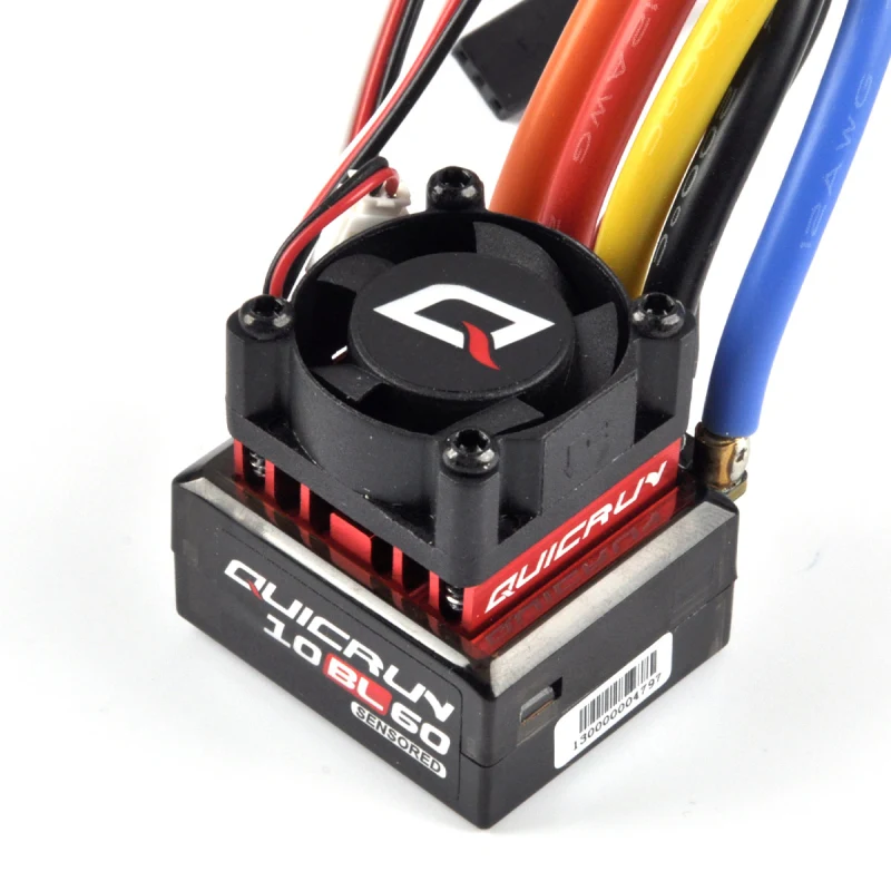 HobbyWine QuicRun -10BL60 Brushless Electronic Speed Controller ESC Fan FAN-MP3010SH-7.4V Suitable