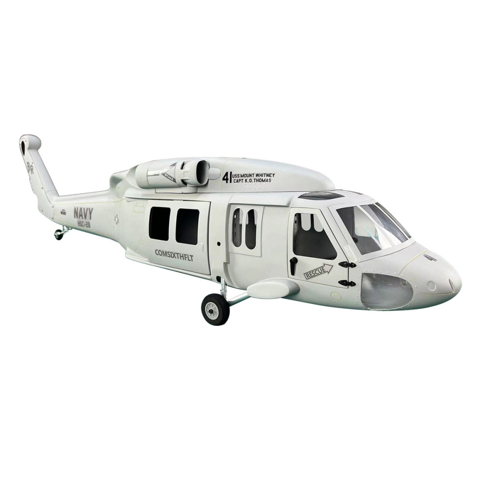 500 Size UH-60 Black Hawk Gray Helicopter Fuselage