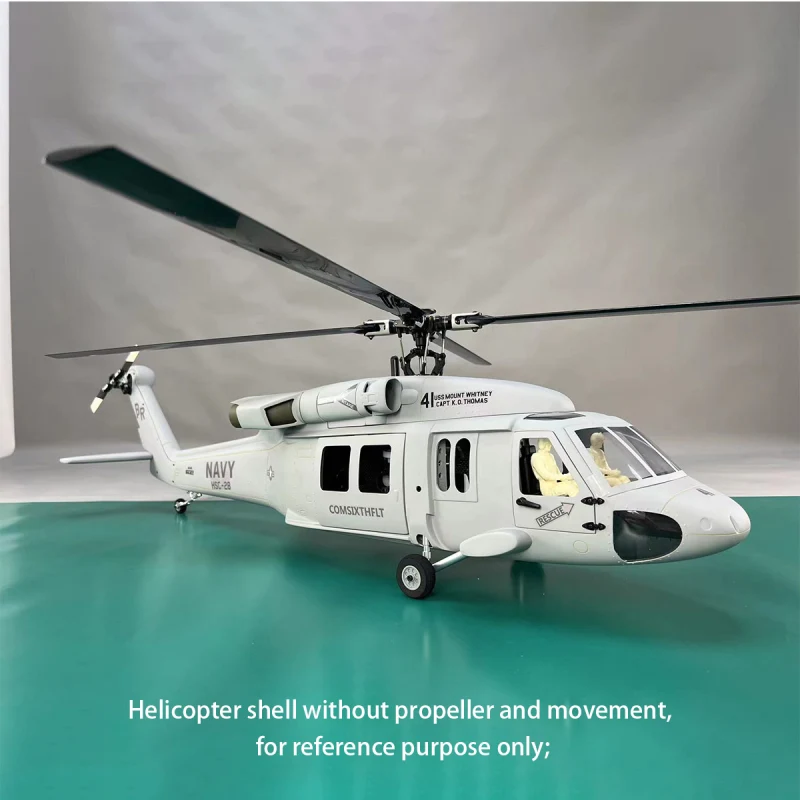 500 Size UH-60 Black Hawk Gray Helicopter Fuselage