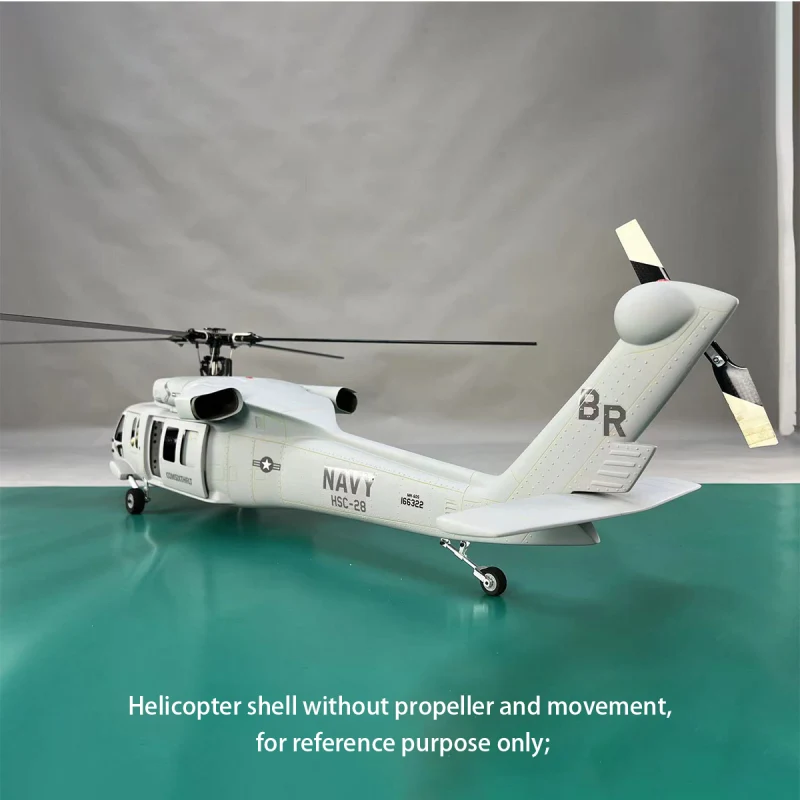 500 Size UH-60 Black Hawk Gray Helicopter Fuselage