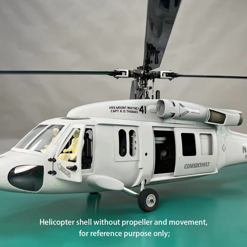 500 Size UH-60 Black Hawk Gray Helicopter Fuselage