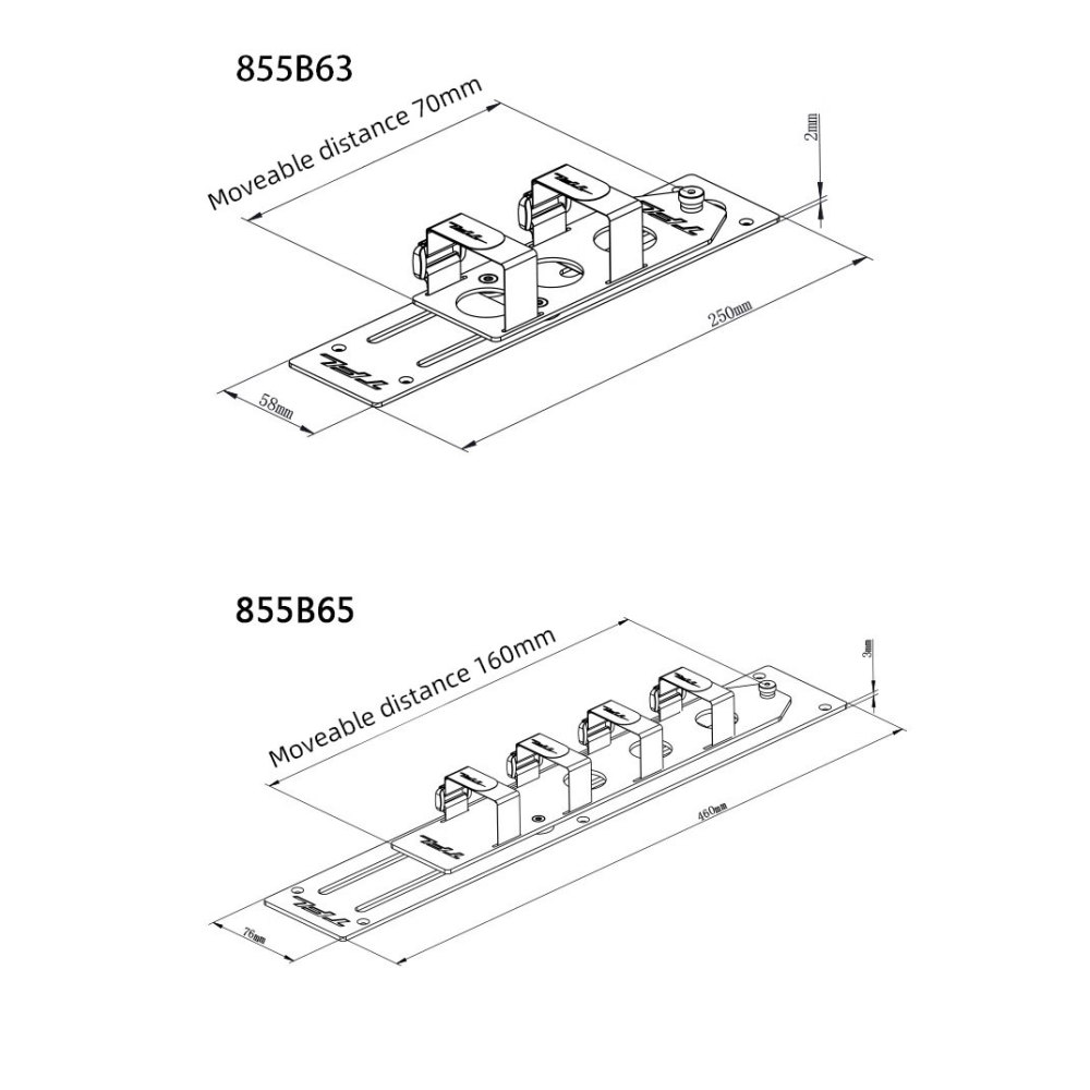Battery Tray Epoxy/Carbon Adjustable Multifunction Battery Plate For RC models